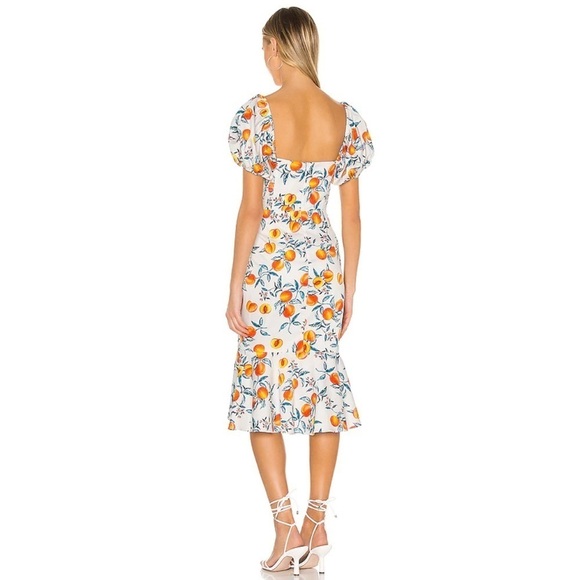 NWT Amanda Uprichard Senorita Dress in Peaches - Picture 3 of 16